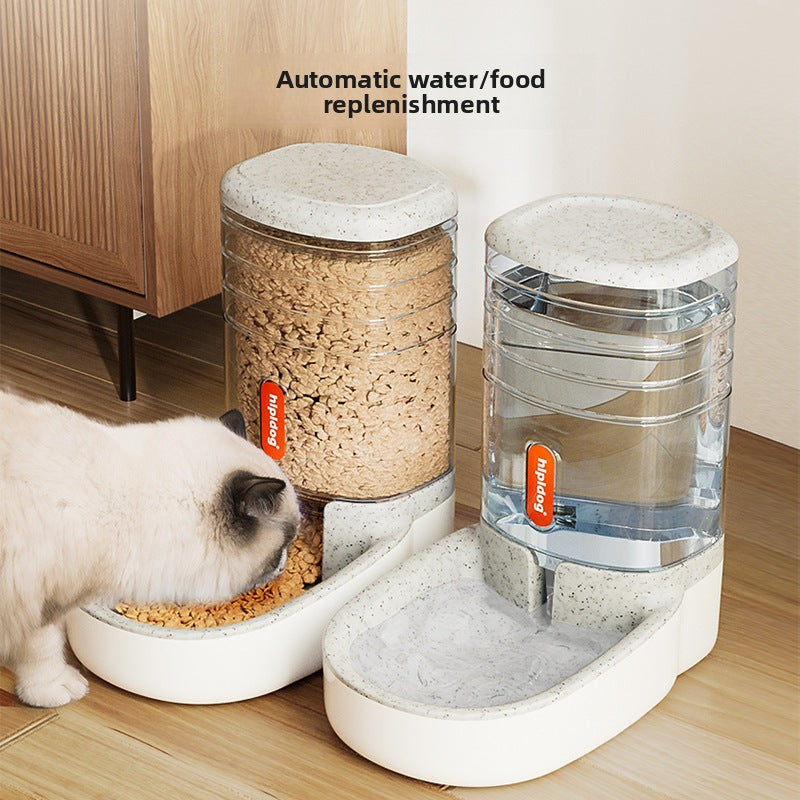 Cross-border automatic dog water dispenser, cat water dispenser, large-capacity feeder, dog bowl set combination pet supplies