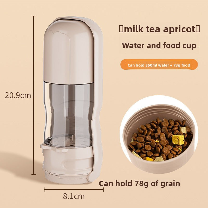 Carefully selected outdoor large dog foldable portable water cup with light, segmented design for holding dog food and water