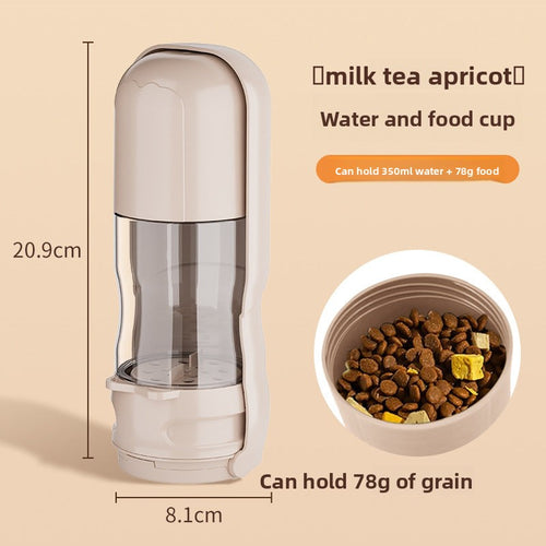 Carefully selected outdoor large dog foldable portable water cup with light, segmented design for holding dog food and water