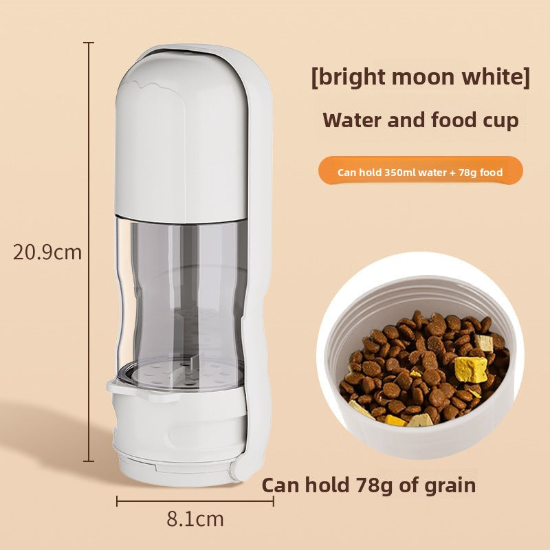Carefully selected outdoor large dog foldable portable water cup with light, segmented design for holding dog food and water