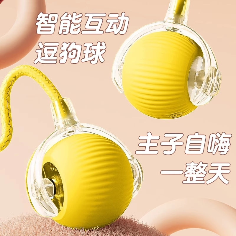 Smart Rolling Interactive Dog Toy Ball”。