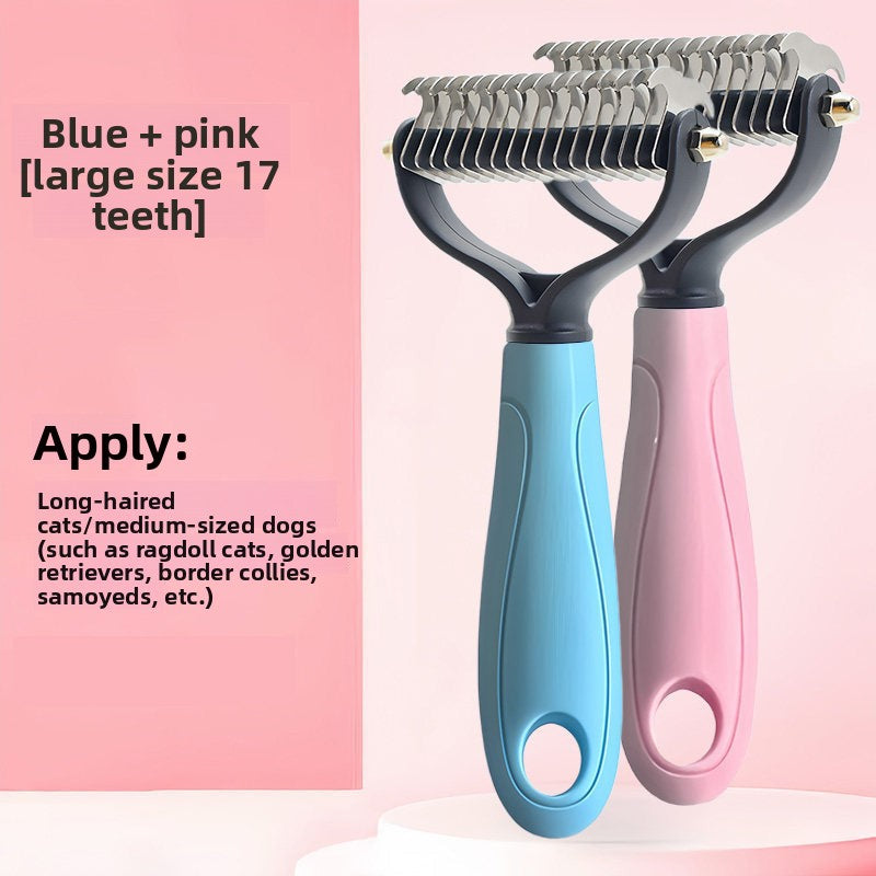Pet detangling comb, hair thinning tool for cats and dogs, specialized tool for removing loose hair, cat hair remover