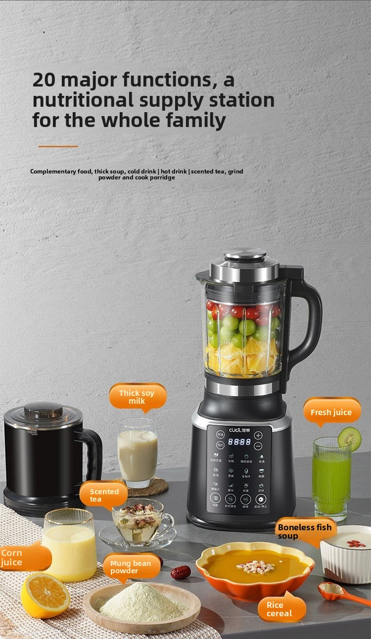 Cross-Border110V Household high-speed blender with heating, fully automatic multifunctional soy milk maker, juicer, baby food processor, US standard food processor