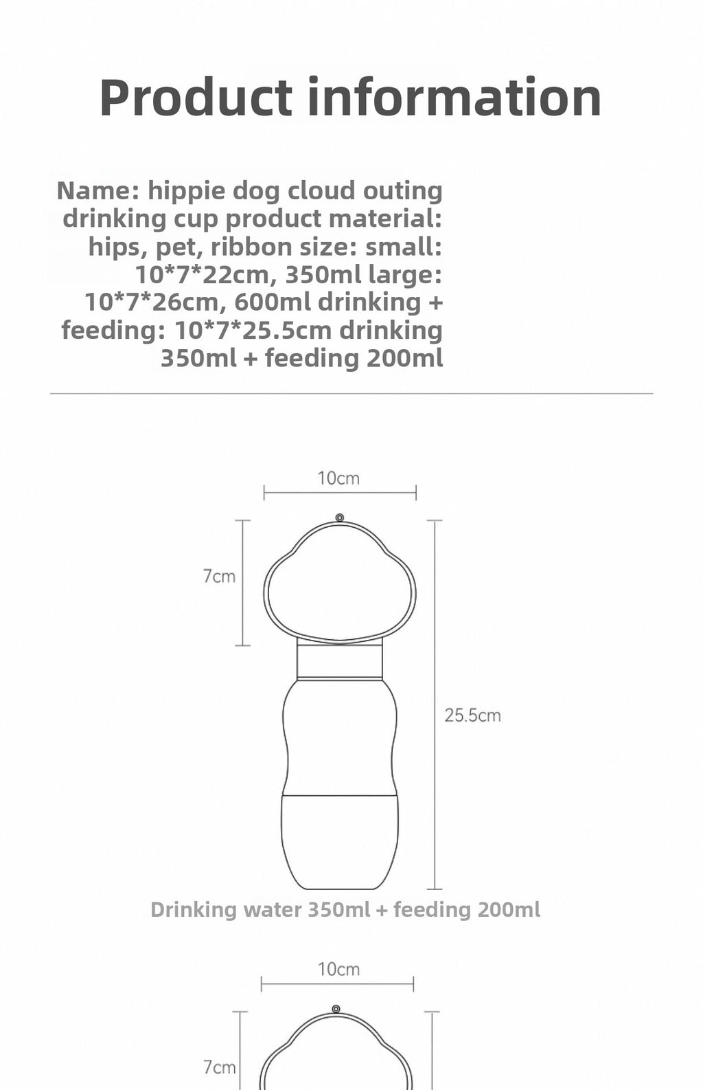 Dog Outing Water Cup Dog Kettle Portable Portable Cup Dog Walking Water Bottle Pet Drinking Water Feeding Drinking Water Apparatus Supplies