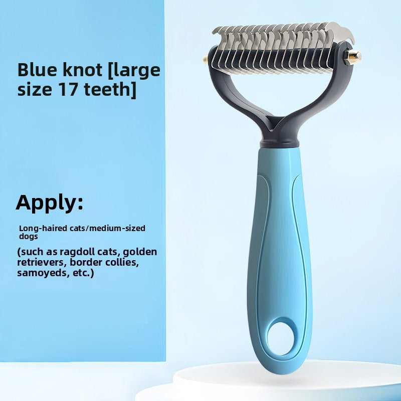 Pet detangling comb, hair thinning tool for cats and dogs, specialized tool for removing loose hair, cat hair remover