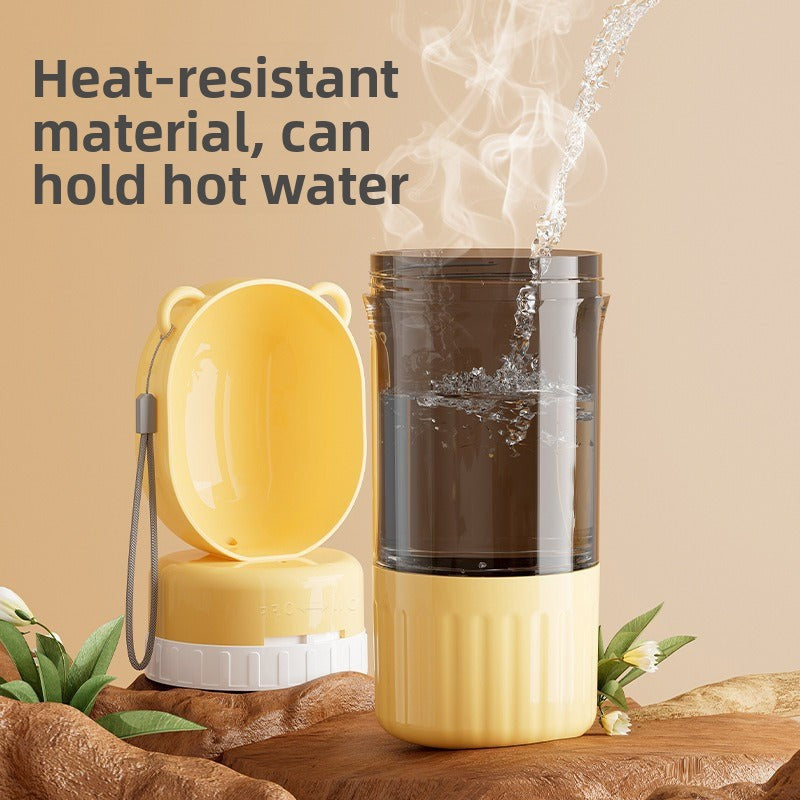 Dog Outing Water Cup Portable Drinking Water Apparatus Dog Kettle Pet Portable Cup Puppy Outdoor Drinking Water out Water Feeding