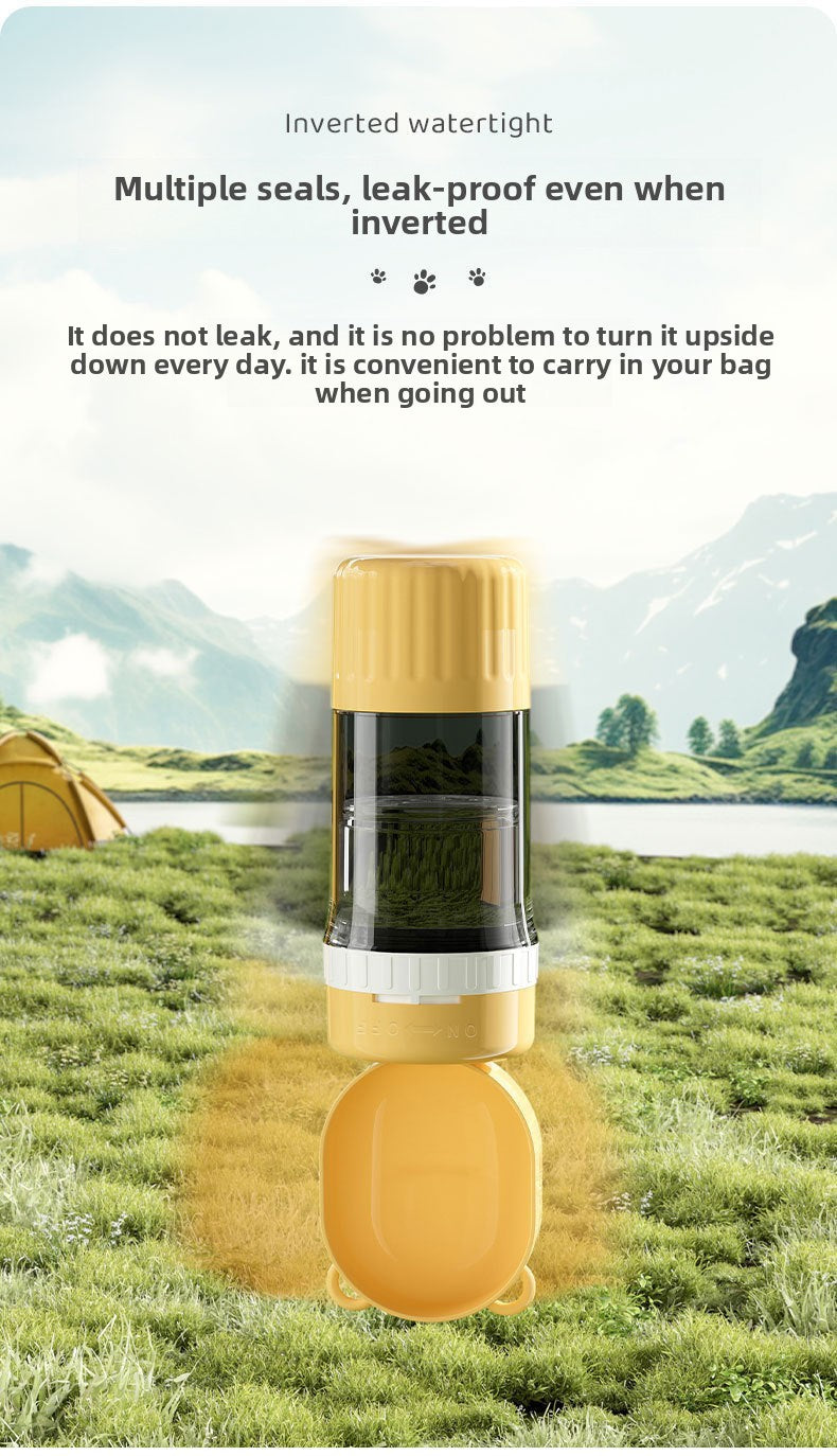 Dog Outing Water Cup Portable Drinking Water Apparatus Dog Kettle Pet Portable Cup Puppy Outdoor Drinking Water out Water Feeding