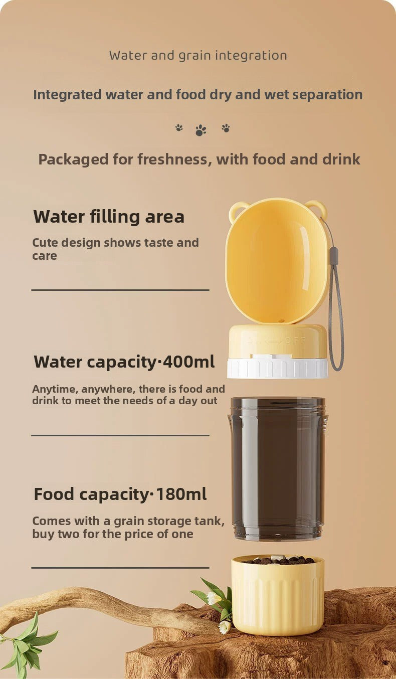New portable dog water bottle for outdoor use, pet drinking cup, outdoor drinking water dispenser for walking your dog
