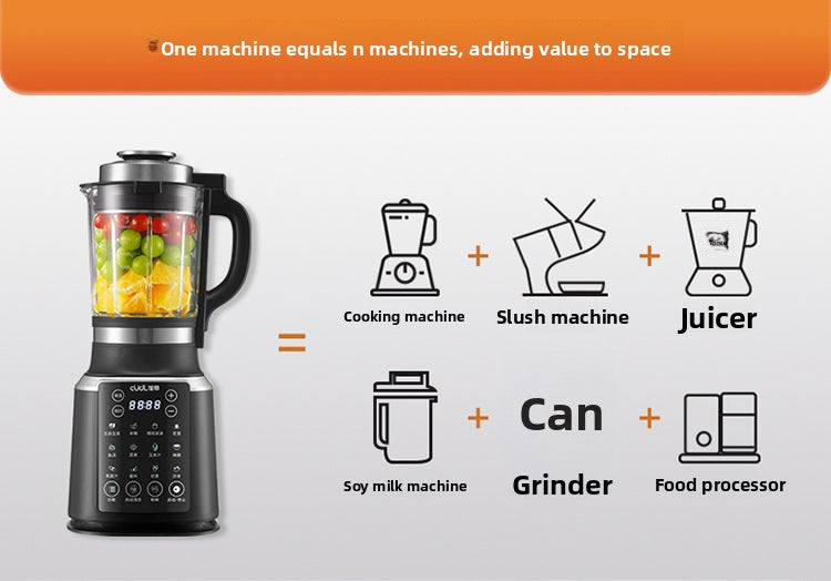 Cross-Border110V Household high-speed blender with heating, fully automatic multifunctional soy milk maker, juicer, baby food processor, US standard food processor