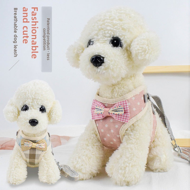 Pet Clothes Mesh Breathable Korean Style Vest-Style Dog Leash Cat Clothes Dog Clothes Wholesale