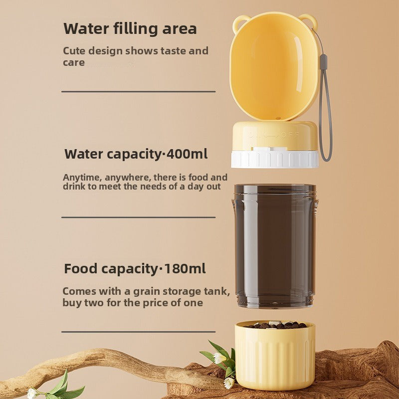Dog Outing Water Cup Portable Drinking Water Apparatus Dog Kettle Pet Portable Cup Puppy Outdoor Drinking Water out Water Feeding
