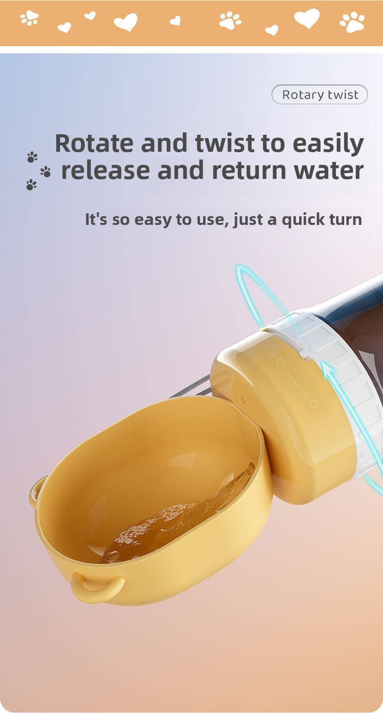 Dog Outing Water Cup Portable Drinking Water Apparatus Dog Kettle Pet Portable Cup Puppy Outdoor Drinking Water out Water Feeding