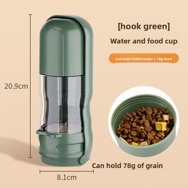Carefully selected outdoor large dog foldable portable water cup with light, segmented design for holding dog food and water