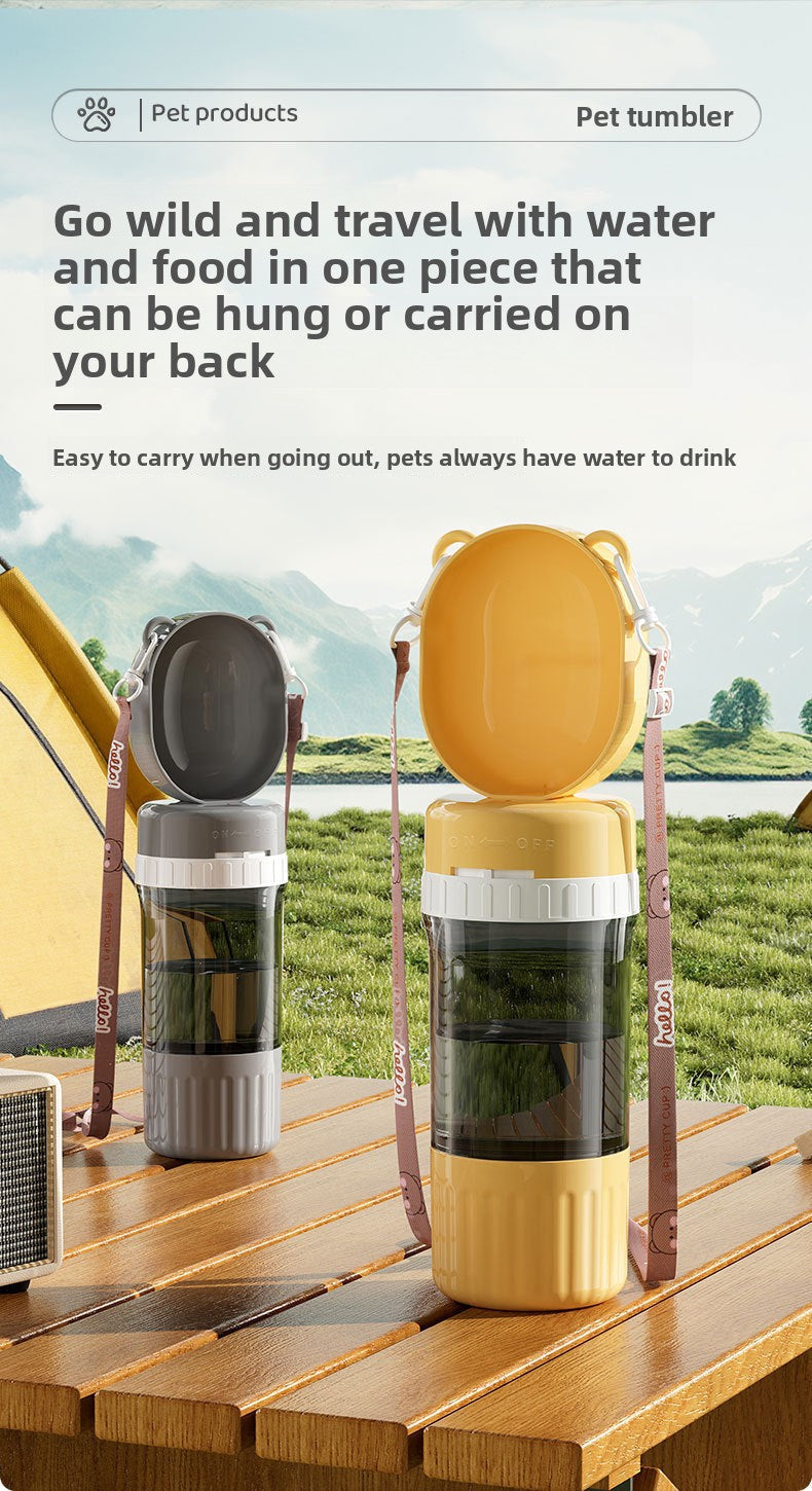 Dog Outing Water Cup Portable Drinking Water Apparatus Dog Kettle Pet Portable Cup Puppy Outdoor Drinking Water out Water Feeding
