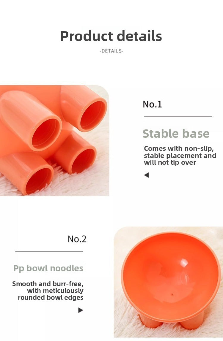 Cross-border elephant-leg pet bowl, cat bowl, cat bowl that protects the cervical spine, large drinking bowl, cat bowl with a slanted mouth, high-footed bowl to prevent tipping over