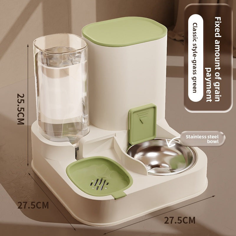 Automatic feeding and watering all-in-one machine, pet water dispenser, feeder, cat water dispenser, cat bowl, dog bowl, cross-border wholesale