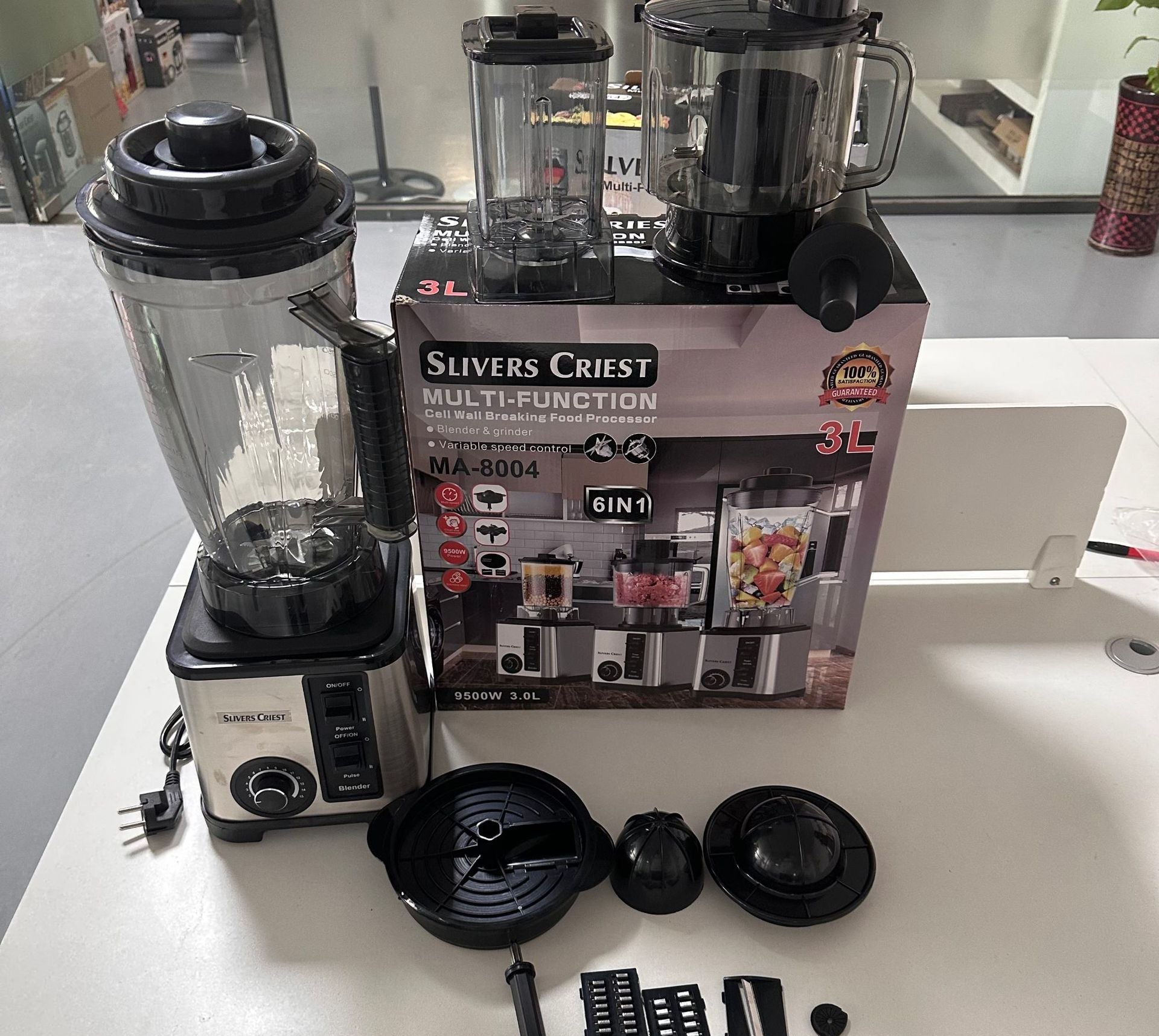 Cross-Border BARDEFU/SC  4L 8in1 Large-capacity multifunctional blender, food processor, grinder, and juicer