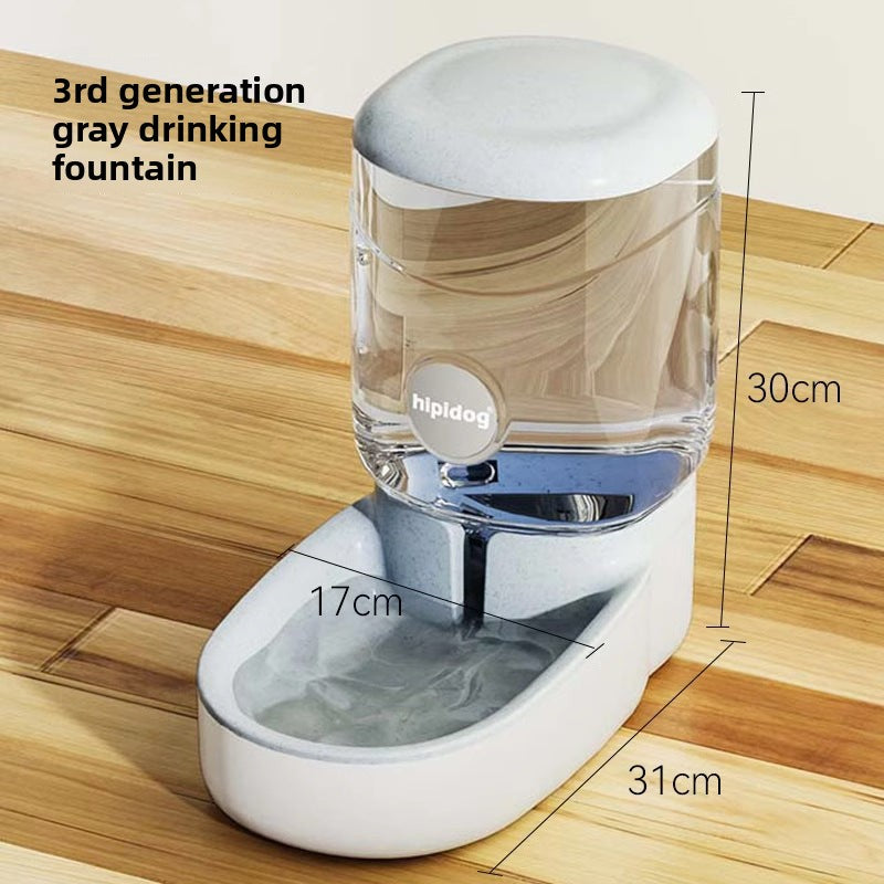 Cross-border automatic dog water dispenser, cat water dispenser, large-capacity feeder, dog bowl set combination pet supplies